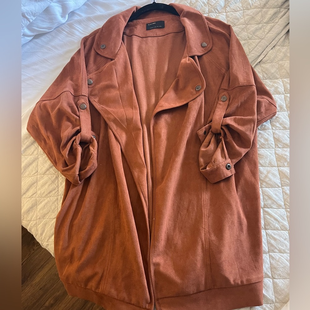 Kerisma rust pull over vest/jacket with 3/4 sleeves